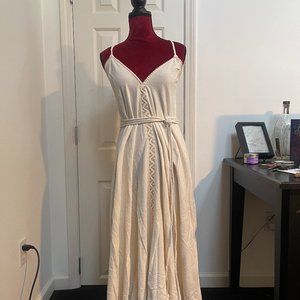 Aya Sacred Wear Organic Off-White Cotton Maxi Dress